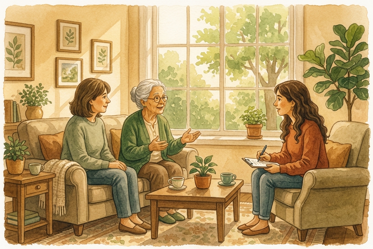 An in-home intake conversation